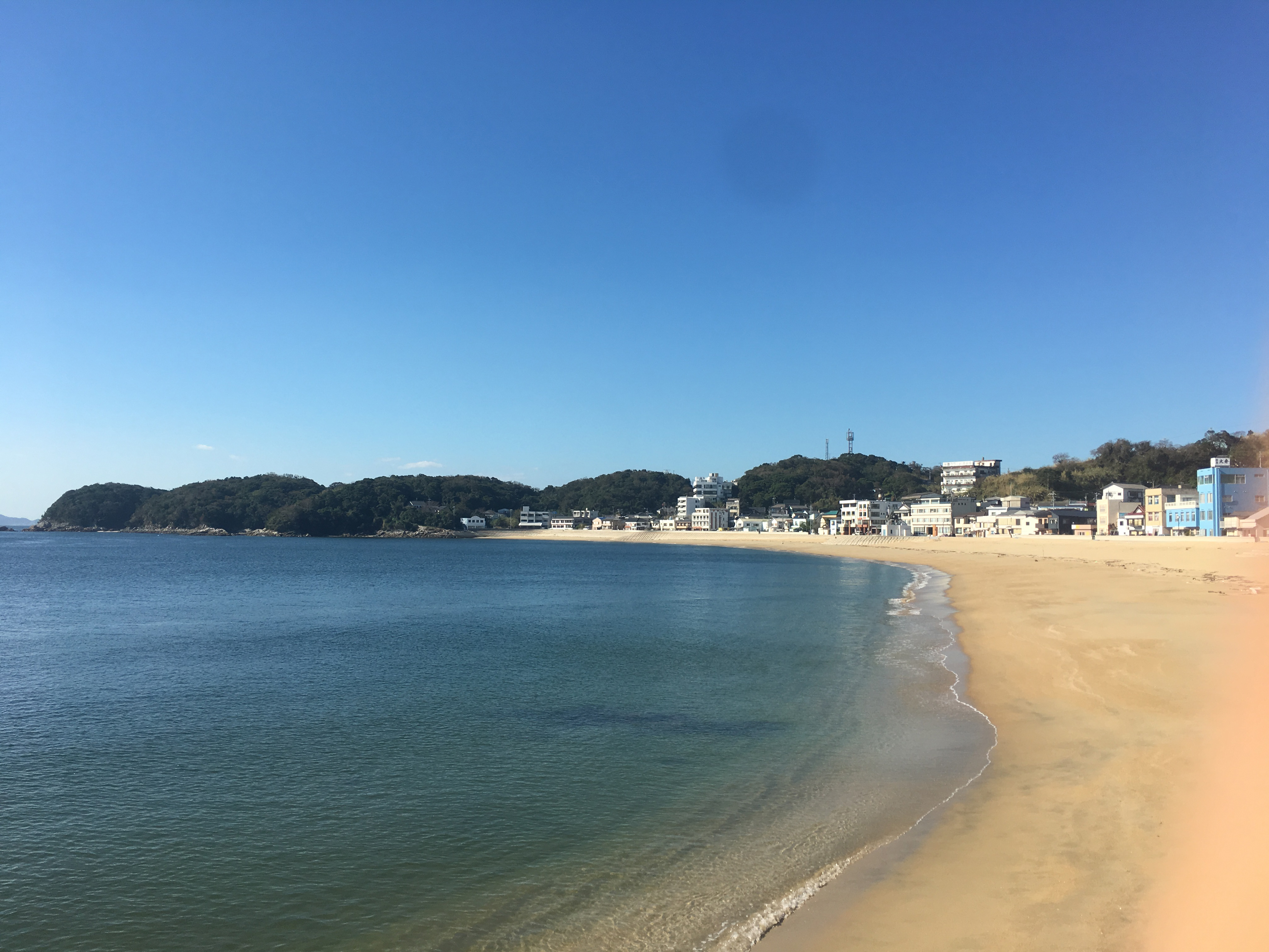 篠島のビーチ