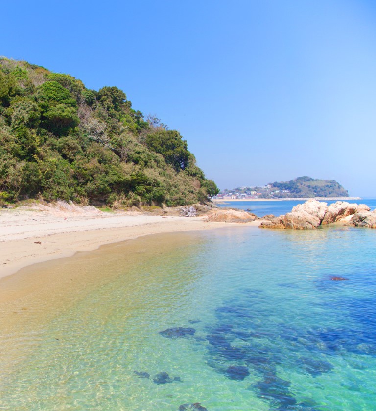 篠島のビーチ